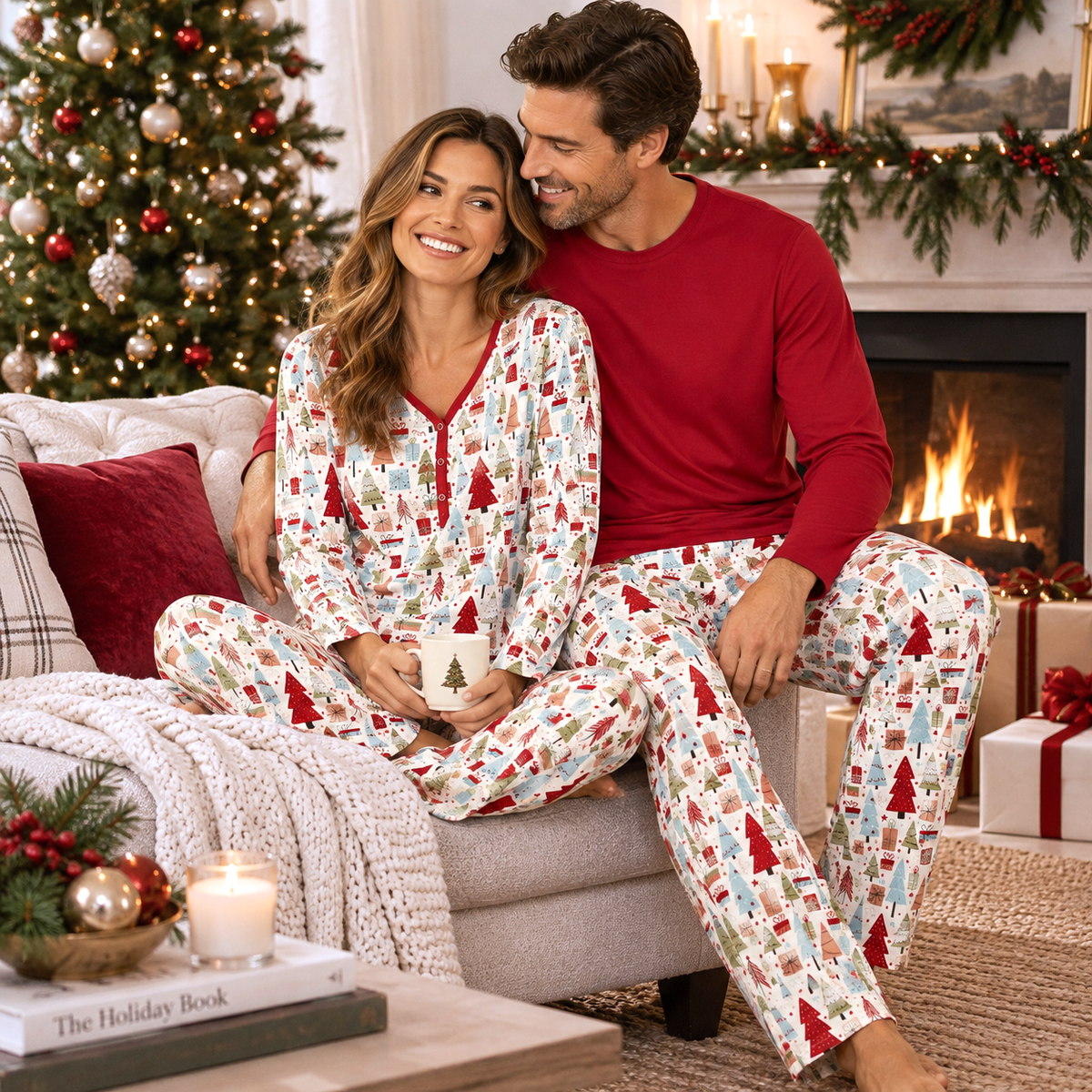 Merry Christmas Family Matching Bamboo Pajamas