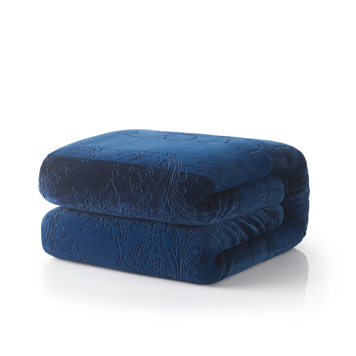 Cozy Night Blue Sherpa Throw Blanket