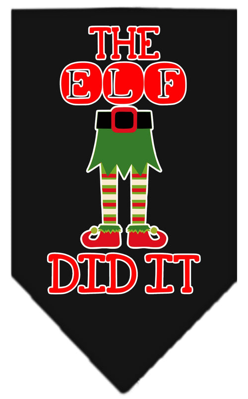"The Elf Did It" Christmas Dog Bandana
