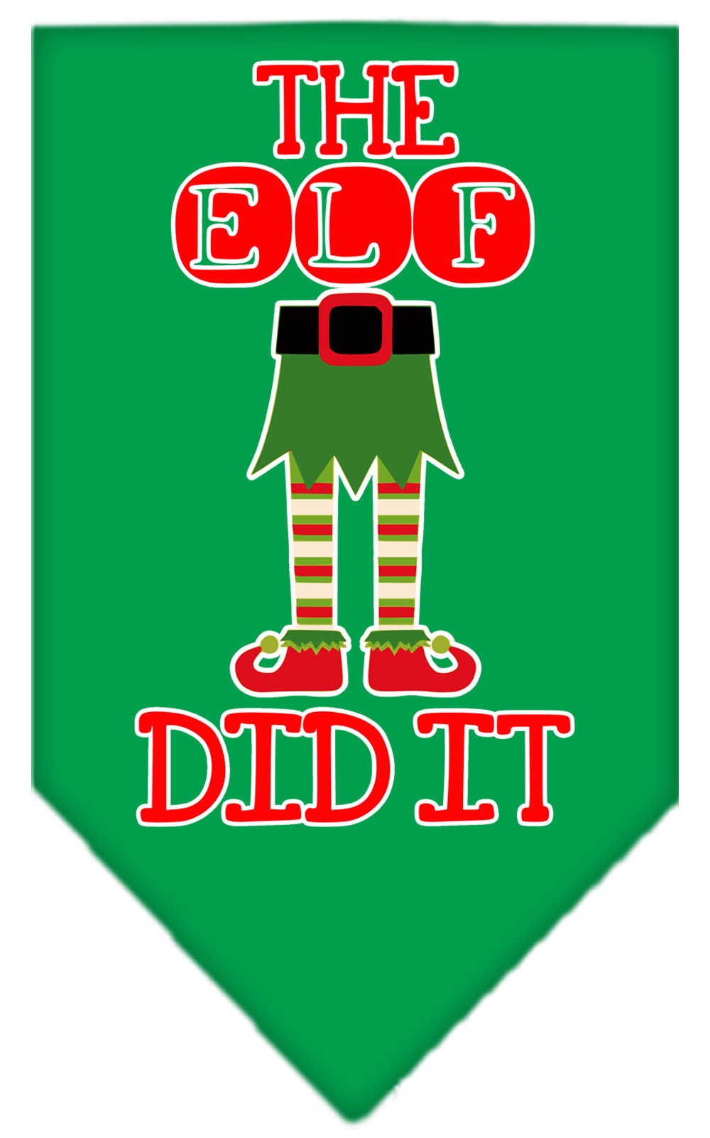 "The Elf Did It" Christmas Dog Bandana