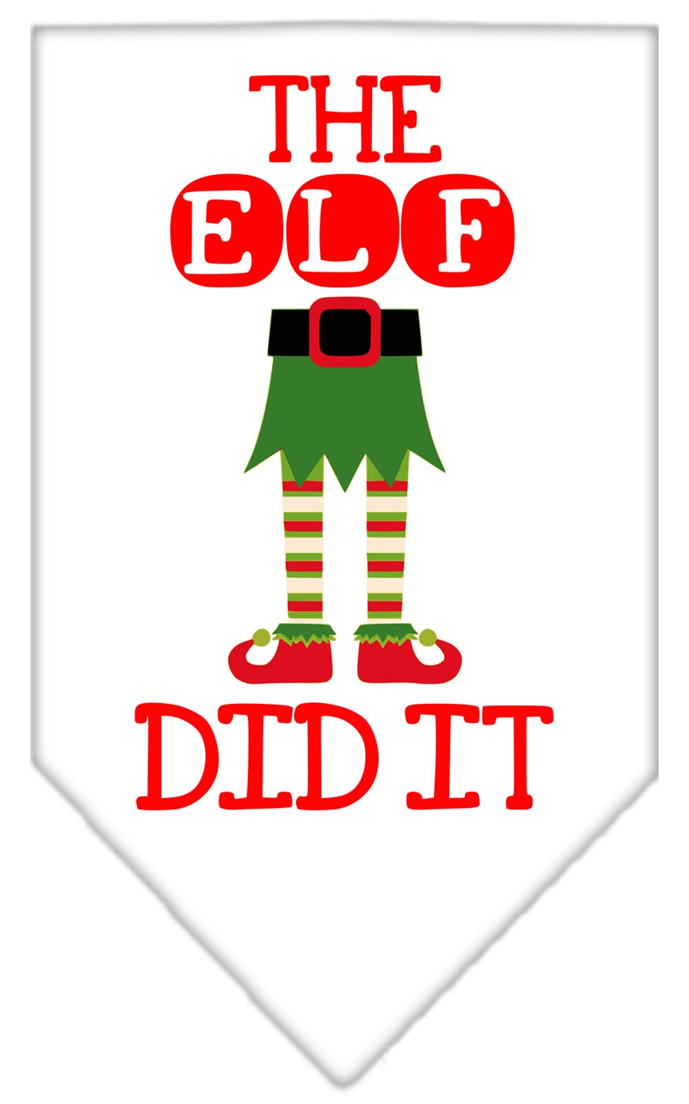 "The Elf Did It" Christmas Dog Bandana