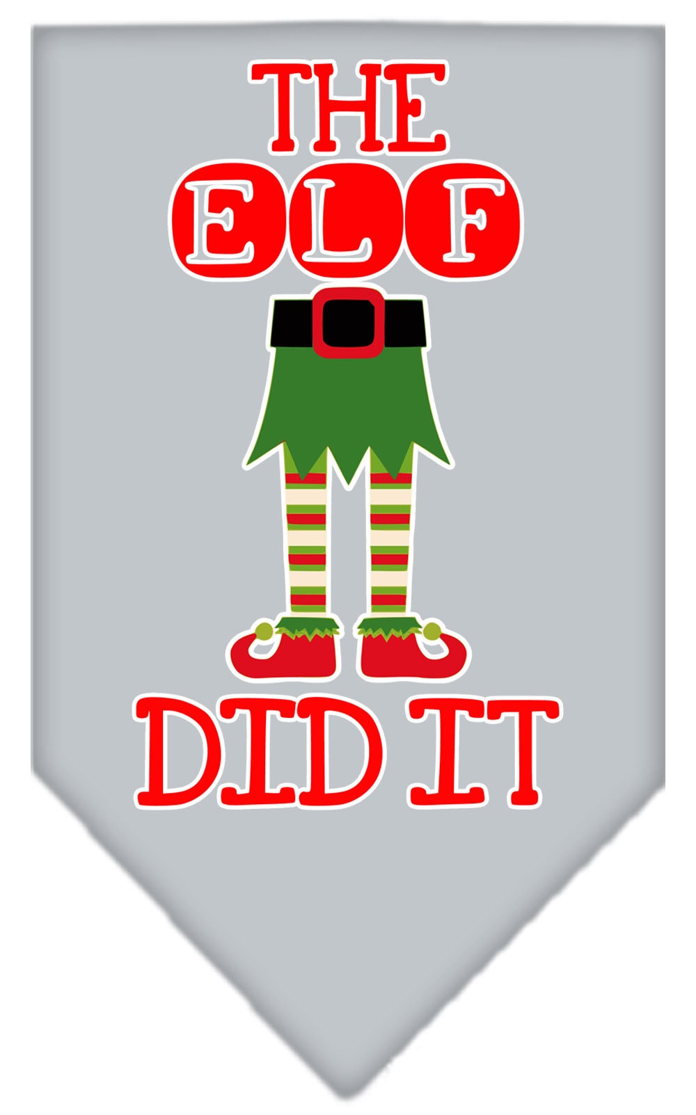 "The Elf Did It" Christmas Dog Bandana