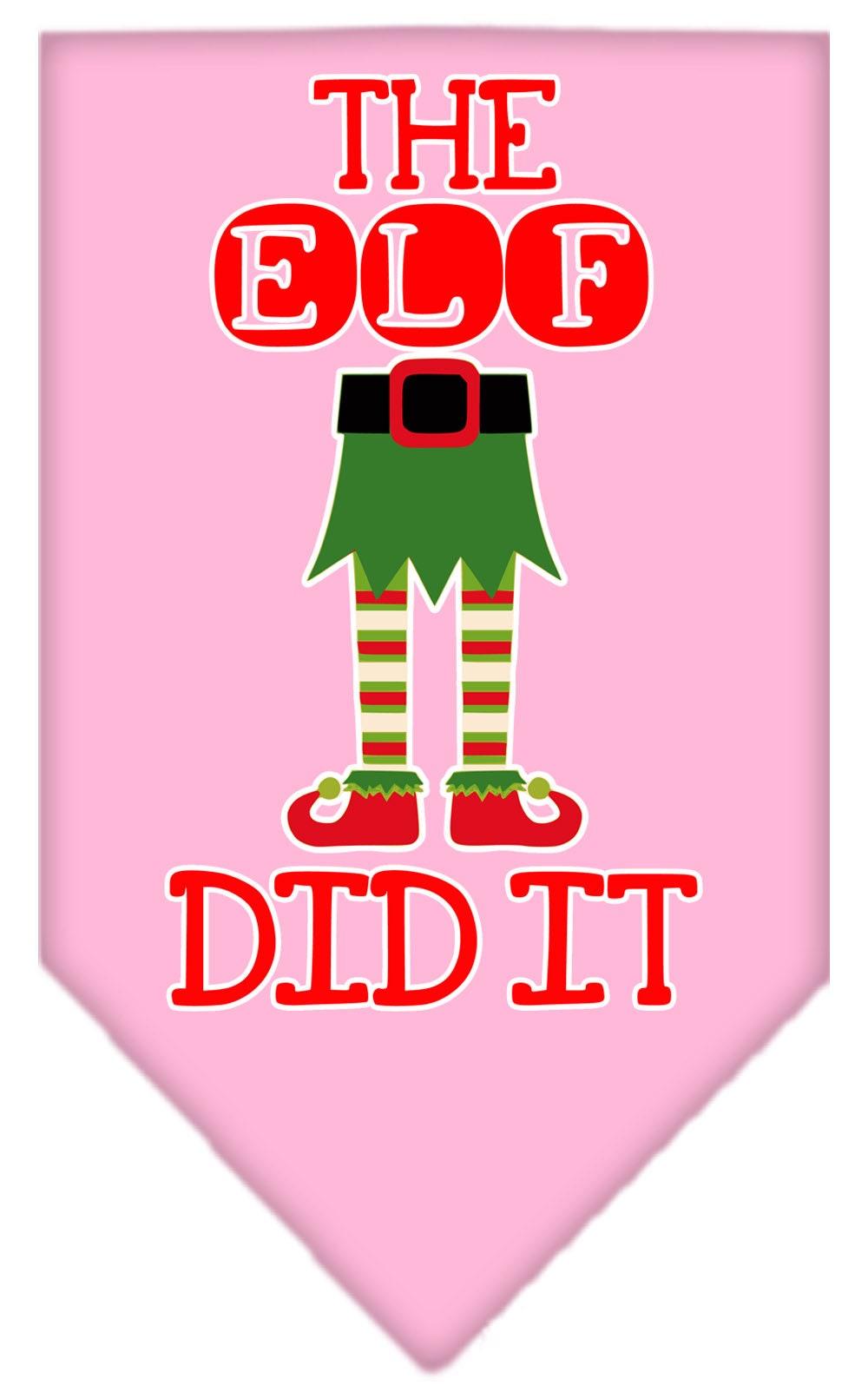 "The Elf Did It" Christmas Dog Bandana