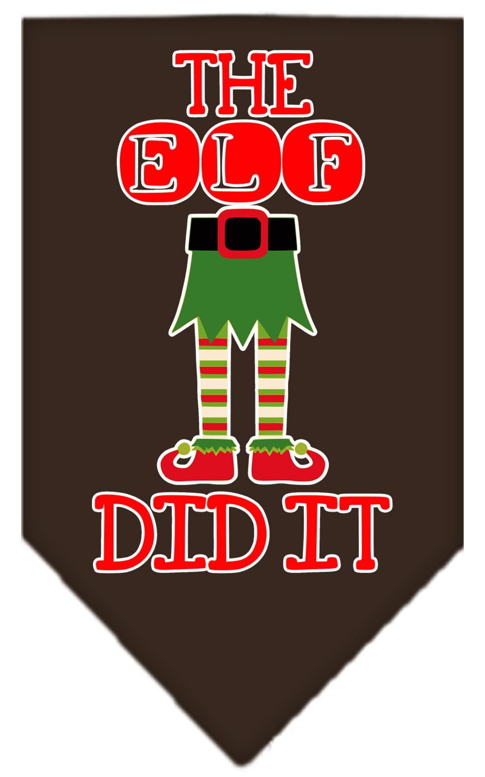 "The Elf Did It" Christmas Dog Bandana