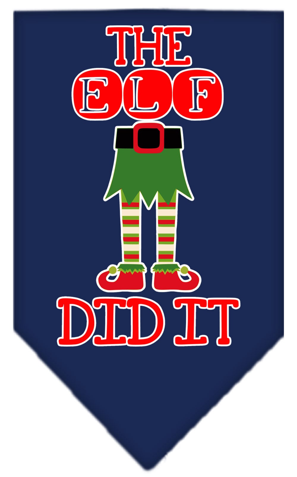 "The Elf Did It" Christmas Dog Bandana