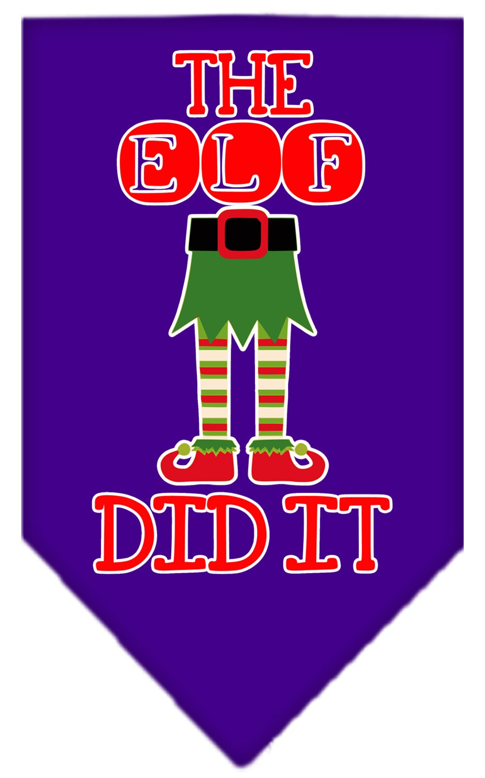 "The Elf Did It" Christmas Dog Bandana