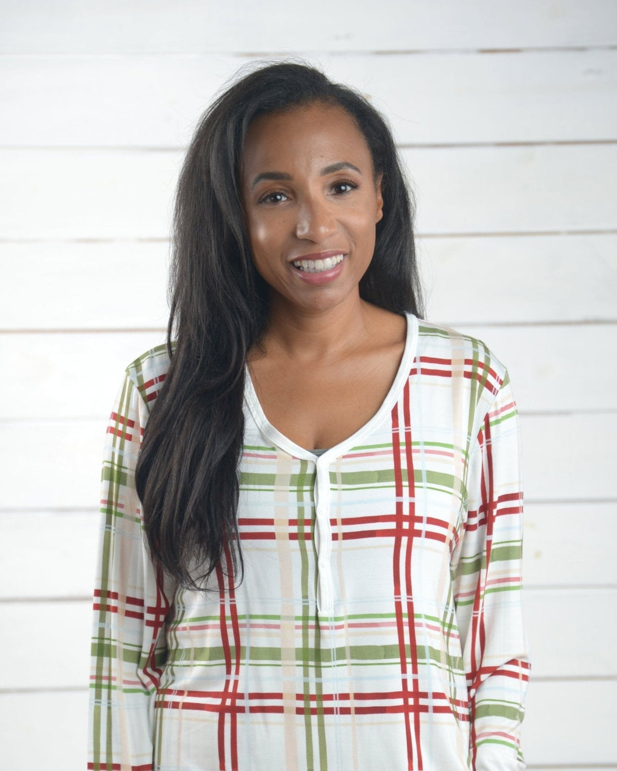 Women's Plaid Christmas Pajamas - Family Matching Set